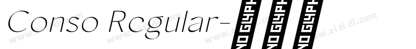 Conso Regular字体转换